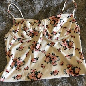 NWOT floral bodysuit